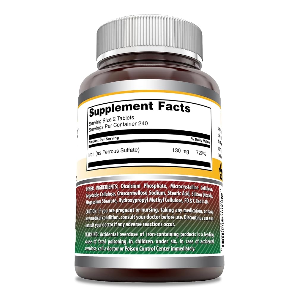 Amazing Formulas Iron as Ferrous Sulfate Supplement