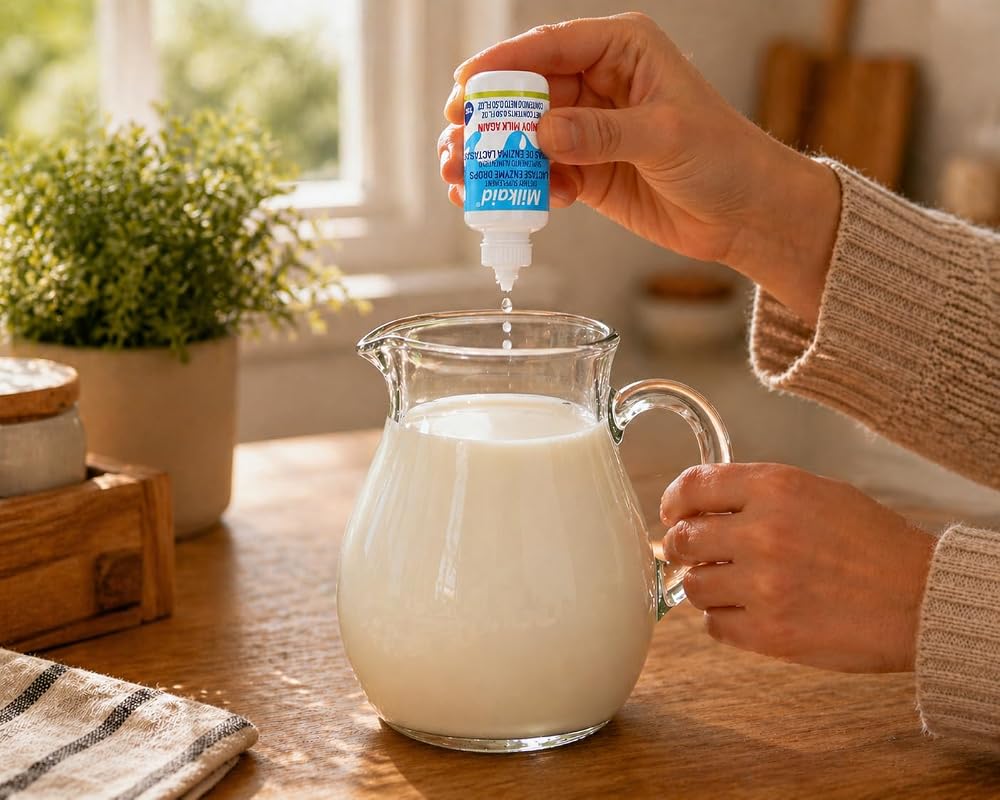 Milkaid Lactase Enzyme Drops for Lactose Intolerance