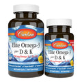 Carlson Elite Omega-3 Plus D3 & K2 (MK-7) - 60 Softgels
