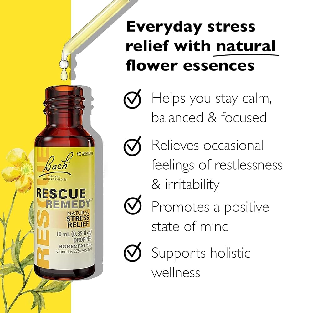 RESCUE REMEDY Dropper Flower Essence Stress Relief - 10 mL - image 2