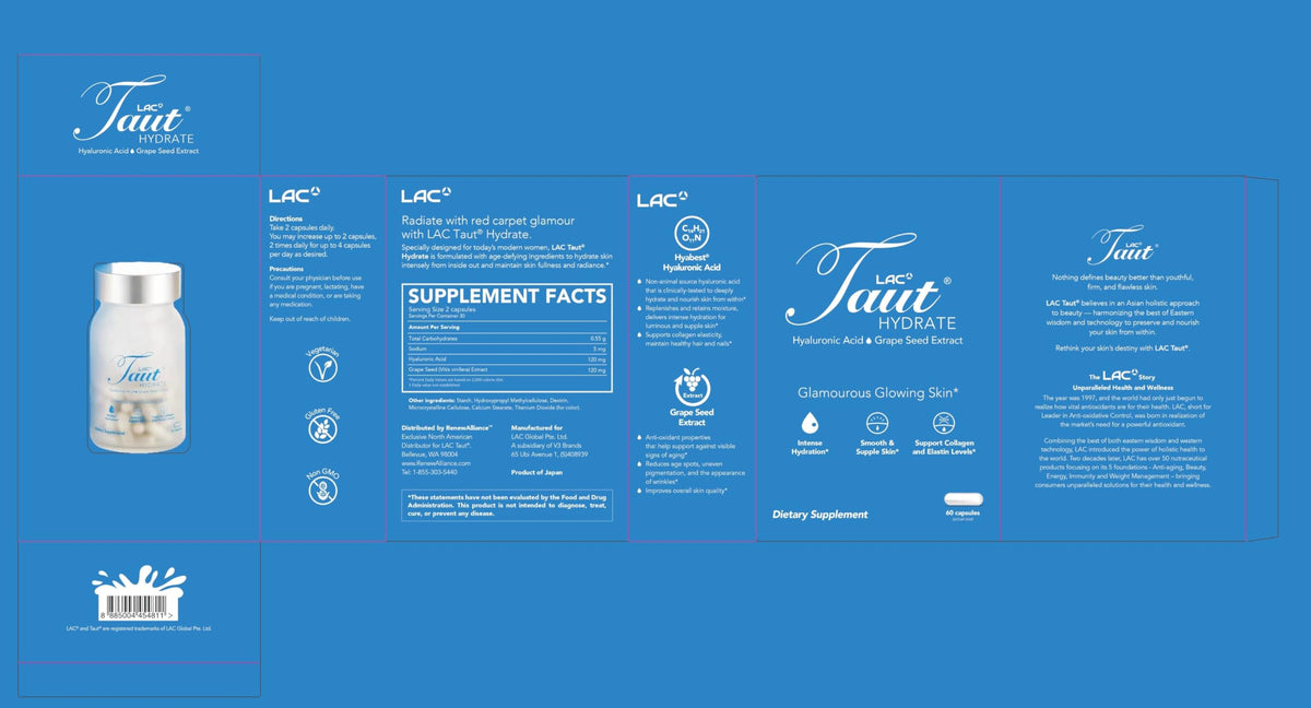 TAUT Hydrate Hyaluronic Acid Supplement 120mg - 60 Vegan Capsules - image 8