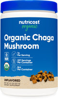 Nutricost 100% Organic Chaga Mushroom Powder - 8 oz