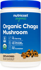 Nutricost 100% Organic Chaga Mushroom Powder - 8 oz