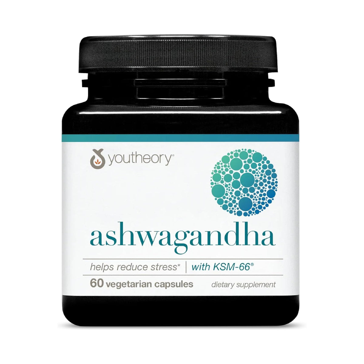 Youtheory Ashwagandha 1,000 mg Stress Relief - 60 Vegetarian Capsules