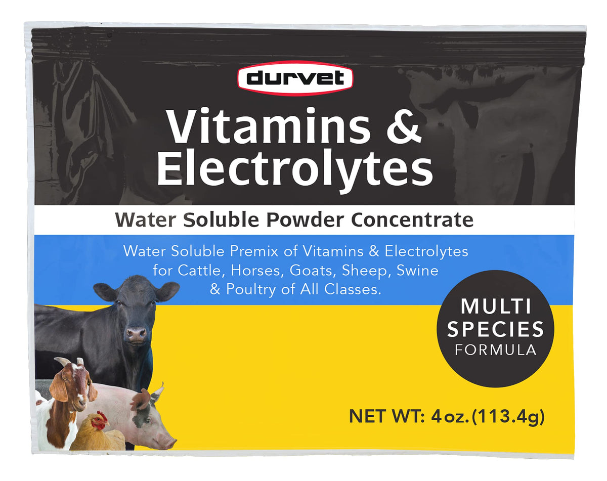 Durvet Vitamins & Electrolytes Concentrate Powder - 4 oz
