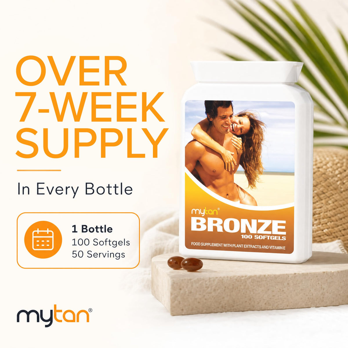 MyTan Bronze Tanning Softgels with Natural Carotenoids - 100 Softgels - image 7
