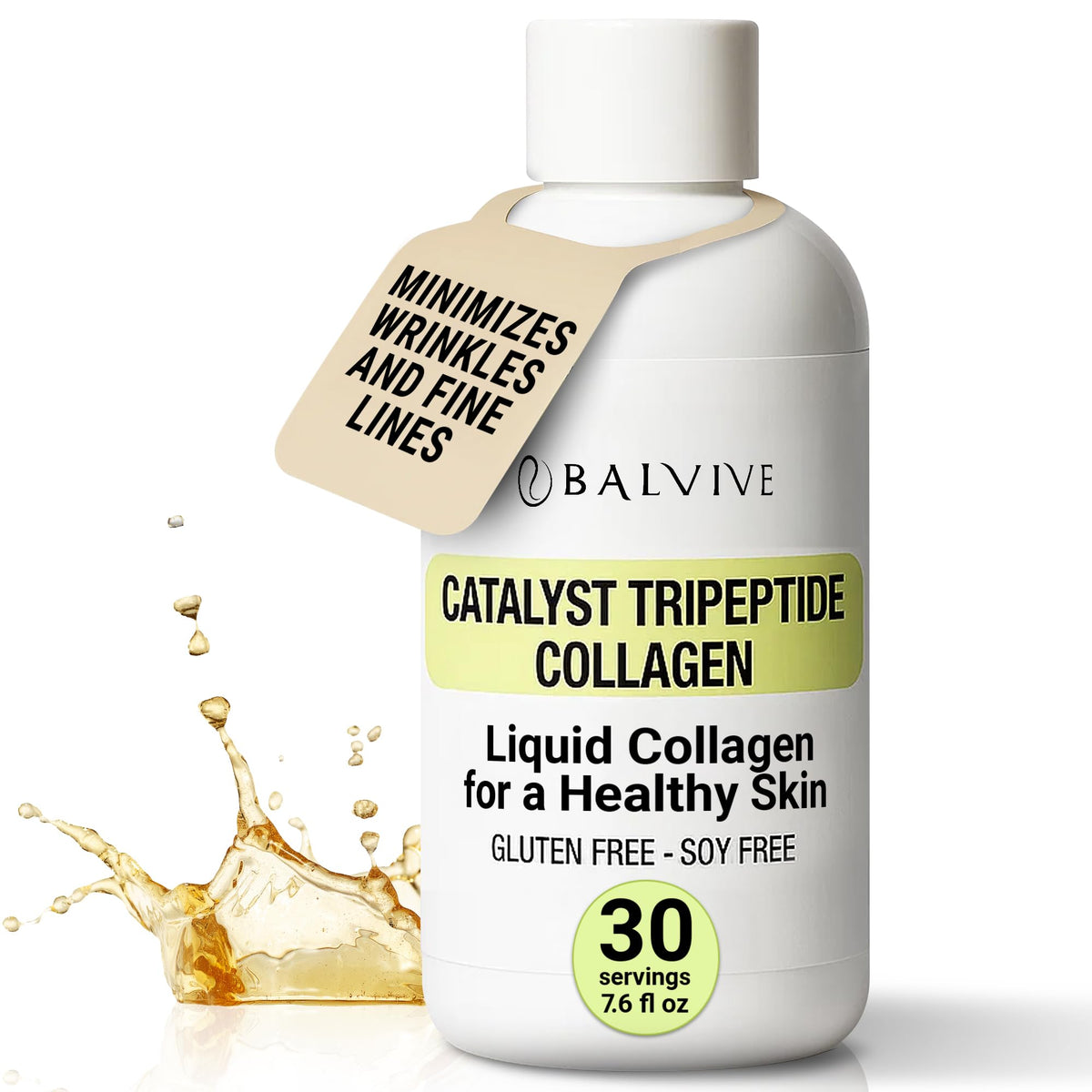 BALVIVE Advanced Liquid Collagen Peptides Drink - 30 Servings