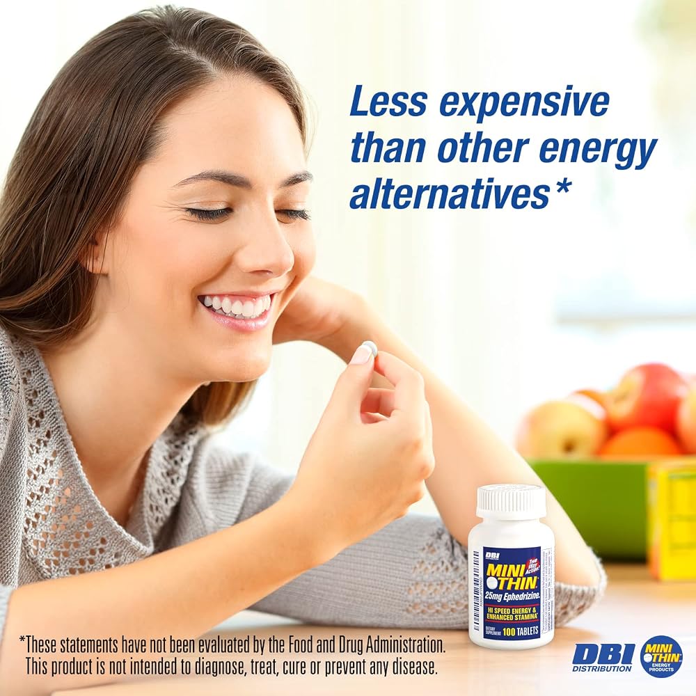Mini Thin Two-Way Energy Tablets with Caffeine - 100 Tablets - image 5