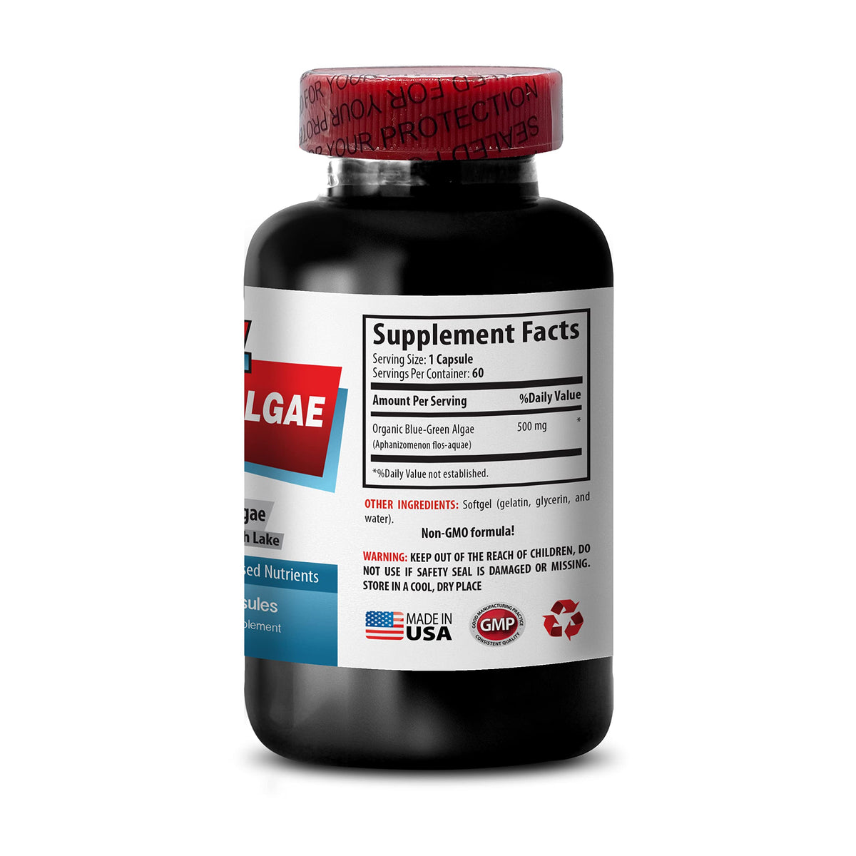 Sport Supplement Klamath Blue Green Algae 500mg - 60 Capsules - image 4