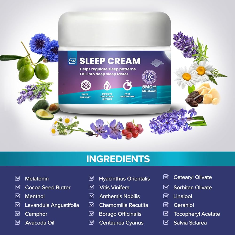 M Pain Management Technologies Sleep Cream with Melatonin & Lavender - 2.83 Oz - image 2