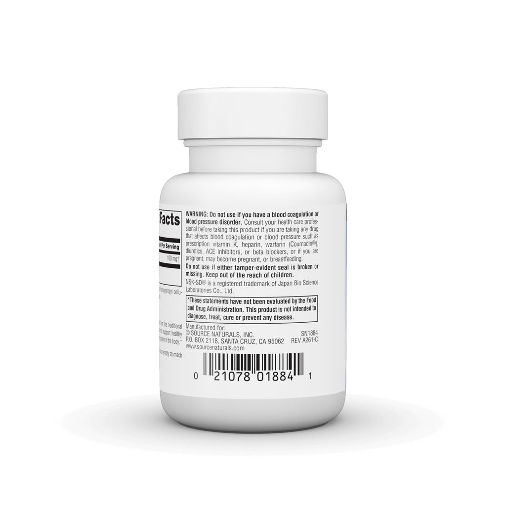 Source Naturals Nattokinase 100mg