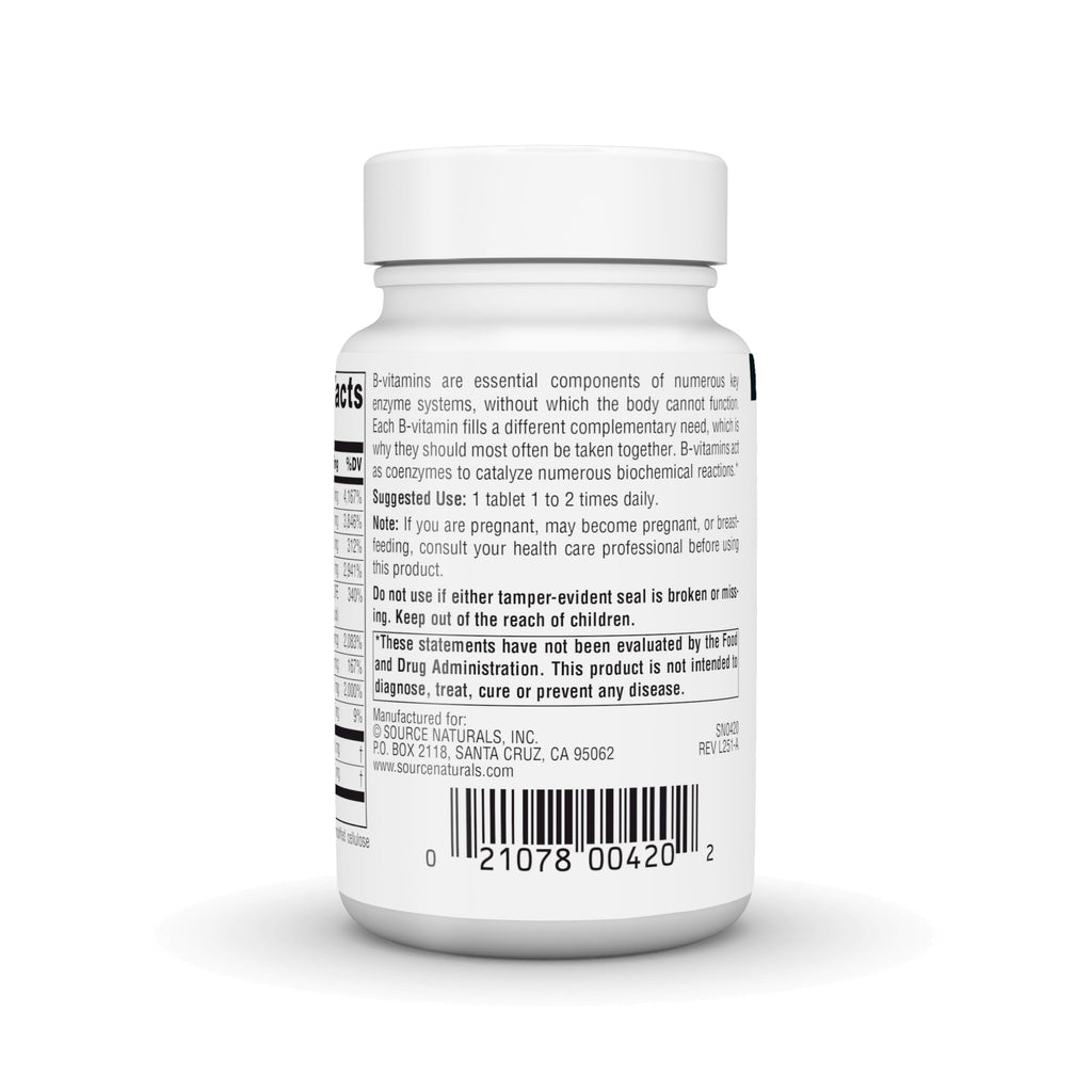 Source Naturals B-50 Complex Vitamin B - 50 Tablets - image 4