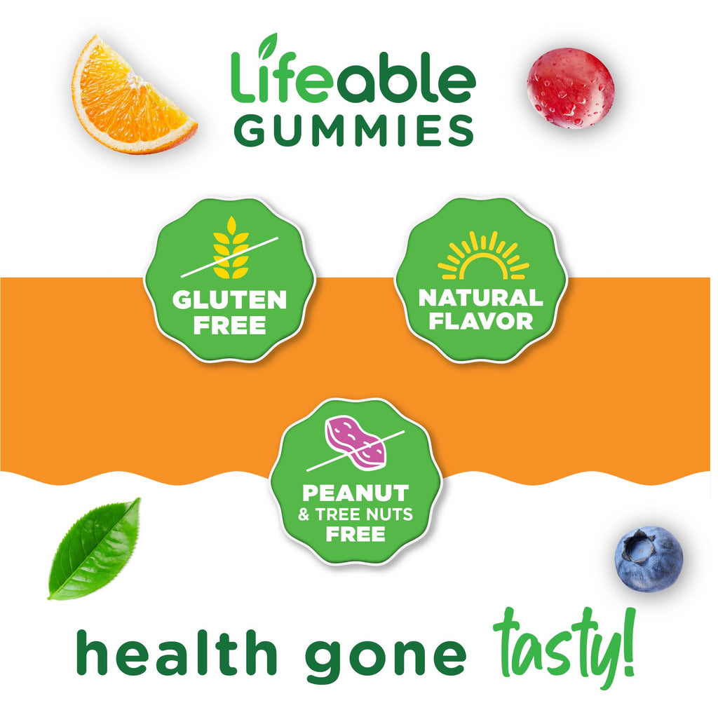 Lifeable Calcium Magnesium Zinc Gummies with Vitamin D3 - 90 Count - image 4