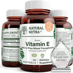 Natural Nutra Vitamin E 200 IU - 60 Softgels
