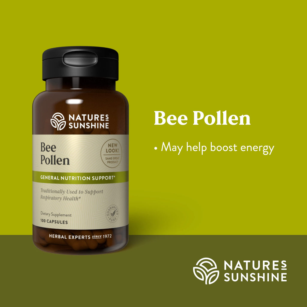 Nature's Sunshine Bee Pollen for Energy Boost - 100 Capsules - image 4