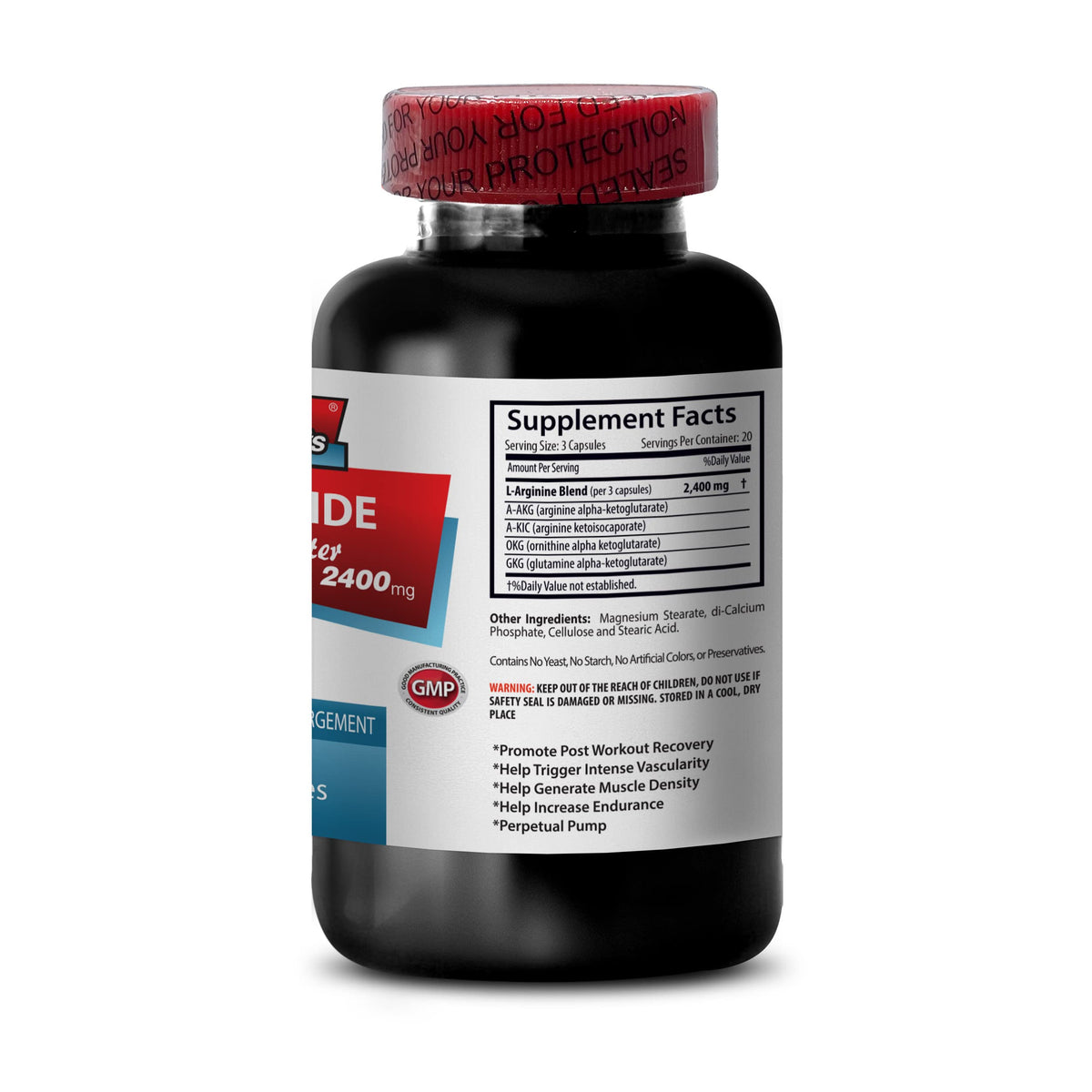 Sport Supplements Nitric Oxide Pre Workout 2400mg - 60 Capsules - image 4