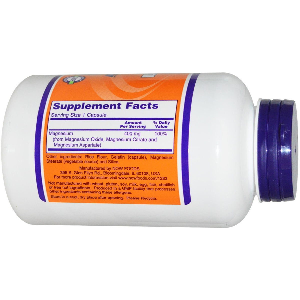 NOW Foods Magnesium 400mg - 540 Capsules (Pack of 3) - image 2