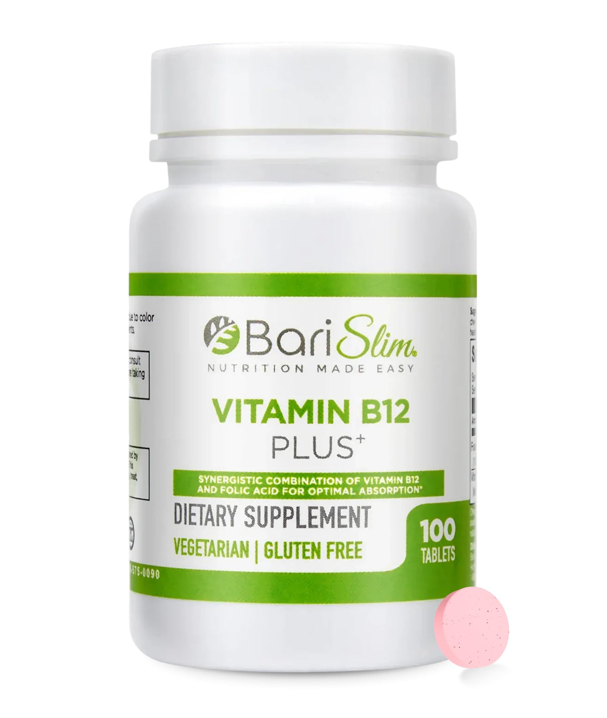BariSlim Vitamin B12 Plus Chewable Tablets Cherry - 100 Count