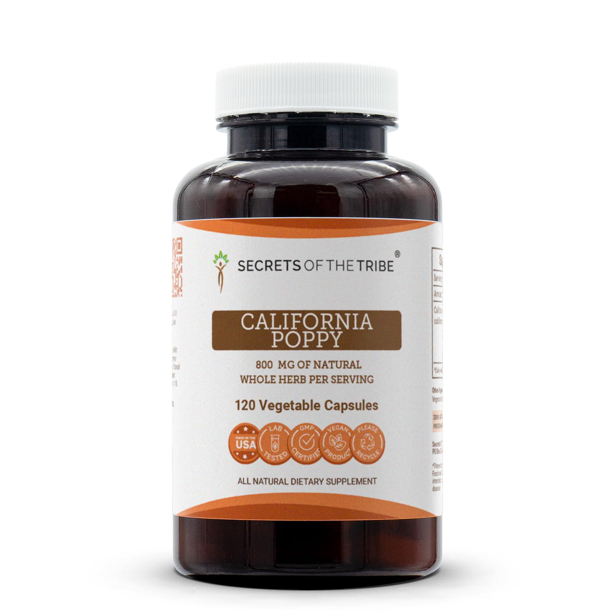 Secrets of the Tribe California Poppy 60/120 Capsules
