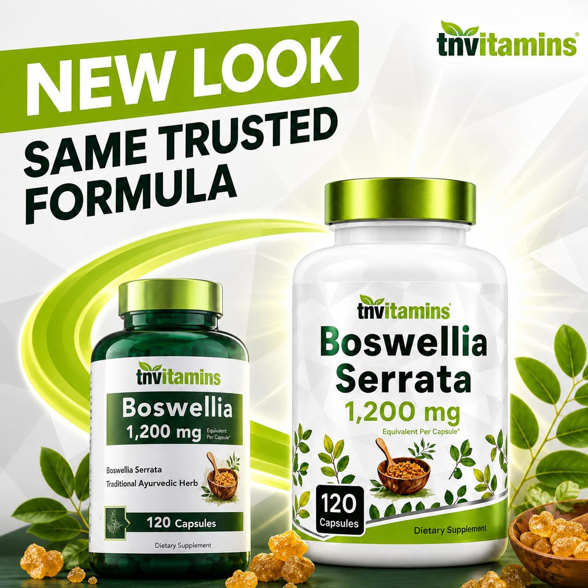 tnvitamins Boswellia Extract Capsules Joint Support - 120 Capsules - image 5