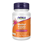 NOW Supplements Methyl Folate 5000 mcg - 50 Vegetarian Capsules