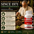 Vadik Herbs Jatamansi Capsules 1000mg for Sleep - 100 Vegetarian Capsules - image 6