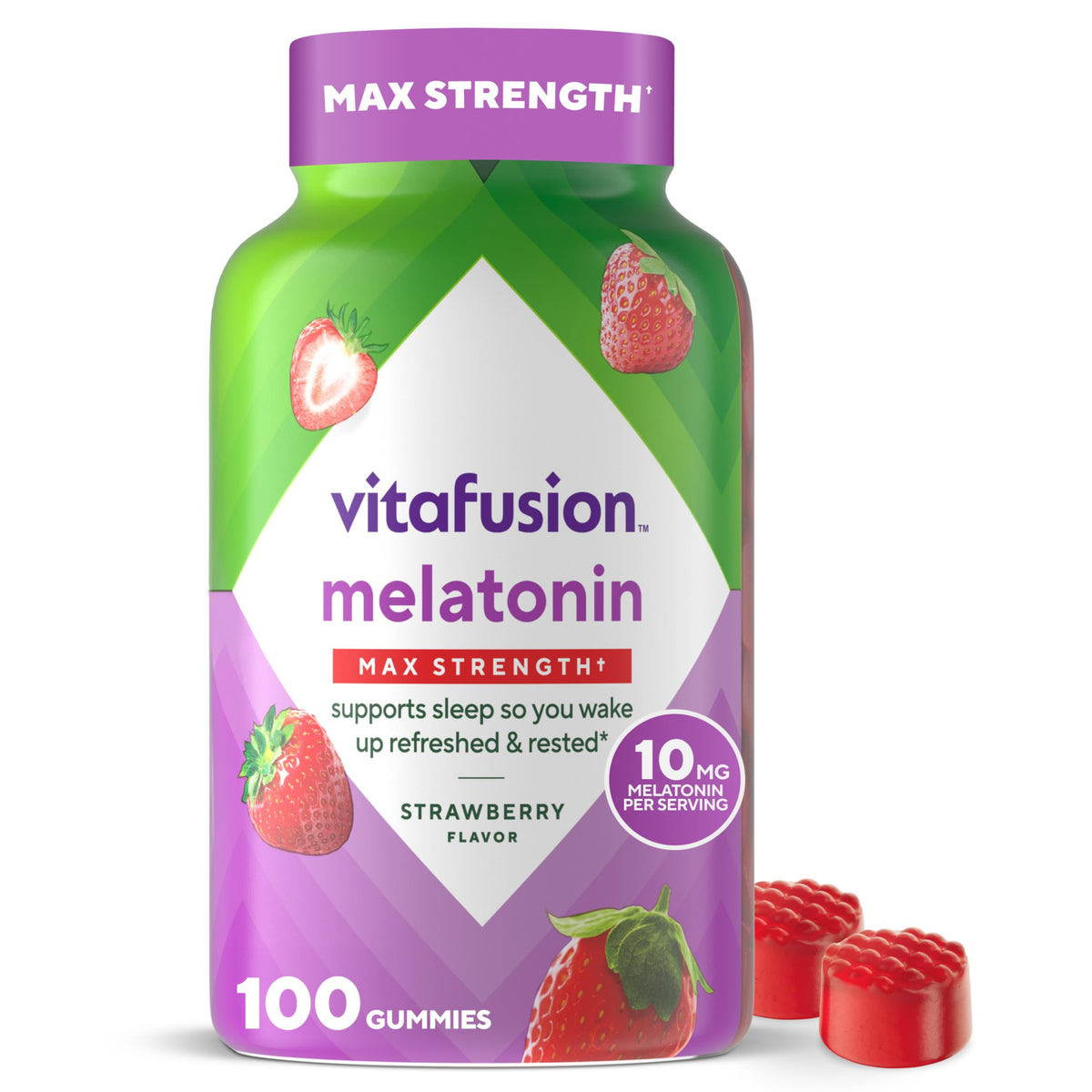 Vitafusion Melatonin 10mg Gummies Sleep Support - 100 Count