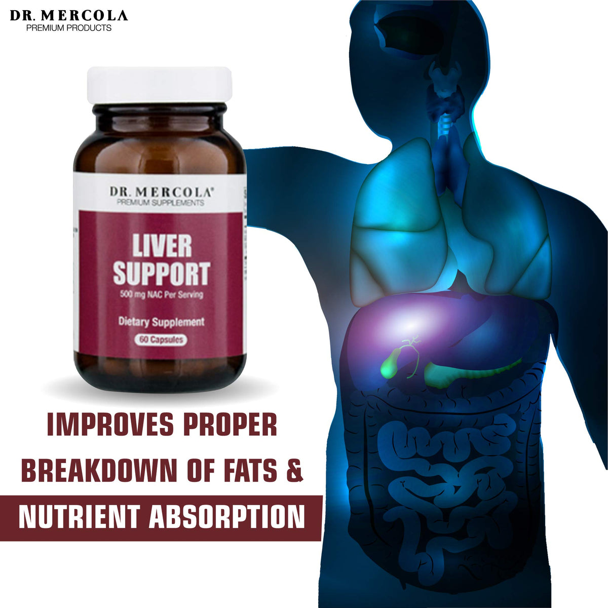 Dr. Mercola Liver Support Formula - 60 Capsules - image 5