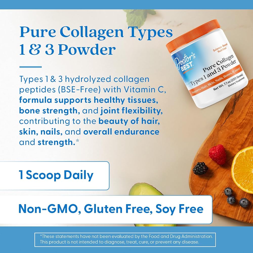 Doctor's Best Pure Collagen Powder for Hair, Skin & Nails - 7.1 oz - image 5