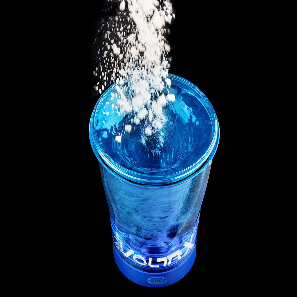 VOLTRX Premium Electric Protein Shaker Bottle, 24 oz - Blue - image 3