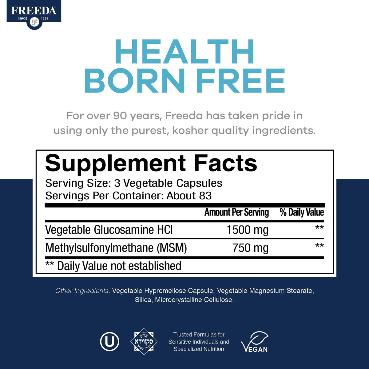 FREEDA Glucosamine MSM