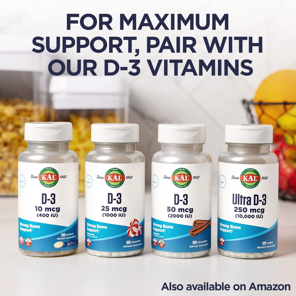KAL Vitamin K2 MK7 ActivMelt 100 mcg Tablets - 60 Micro Tablets - image 6