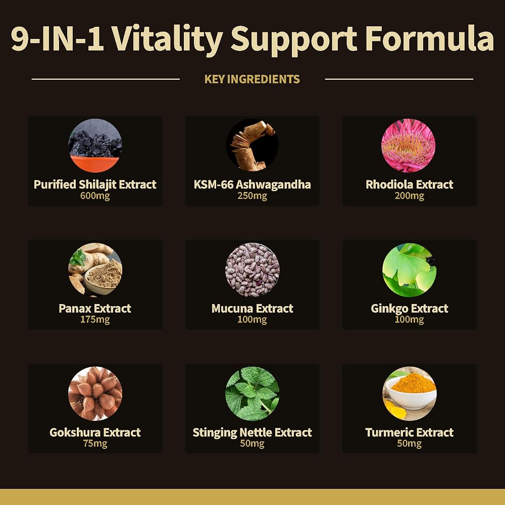 FIRSTORGANIC Himalayan Shilajit Vitality Guard+ Complex - 120 Capsules - image 6