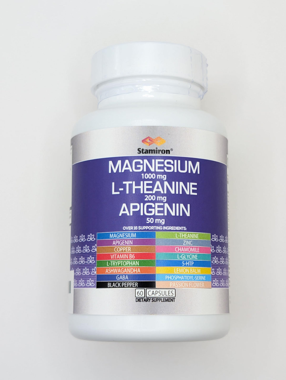 Stamiron Magnesium Complex 1000mg with L-Theanine - 60 Capsules - image 6