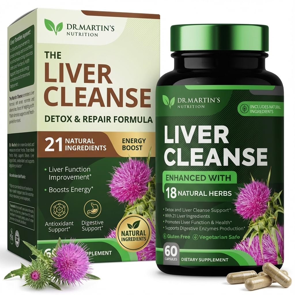 DR. MARTIN'S NUTRITION Liver Cleanse Detox & Repair Formula Supplement