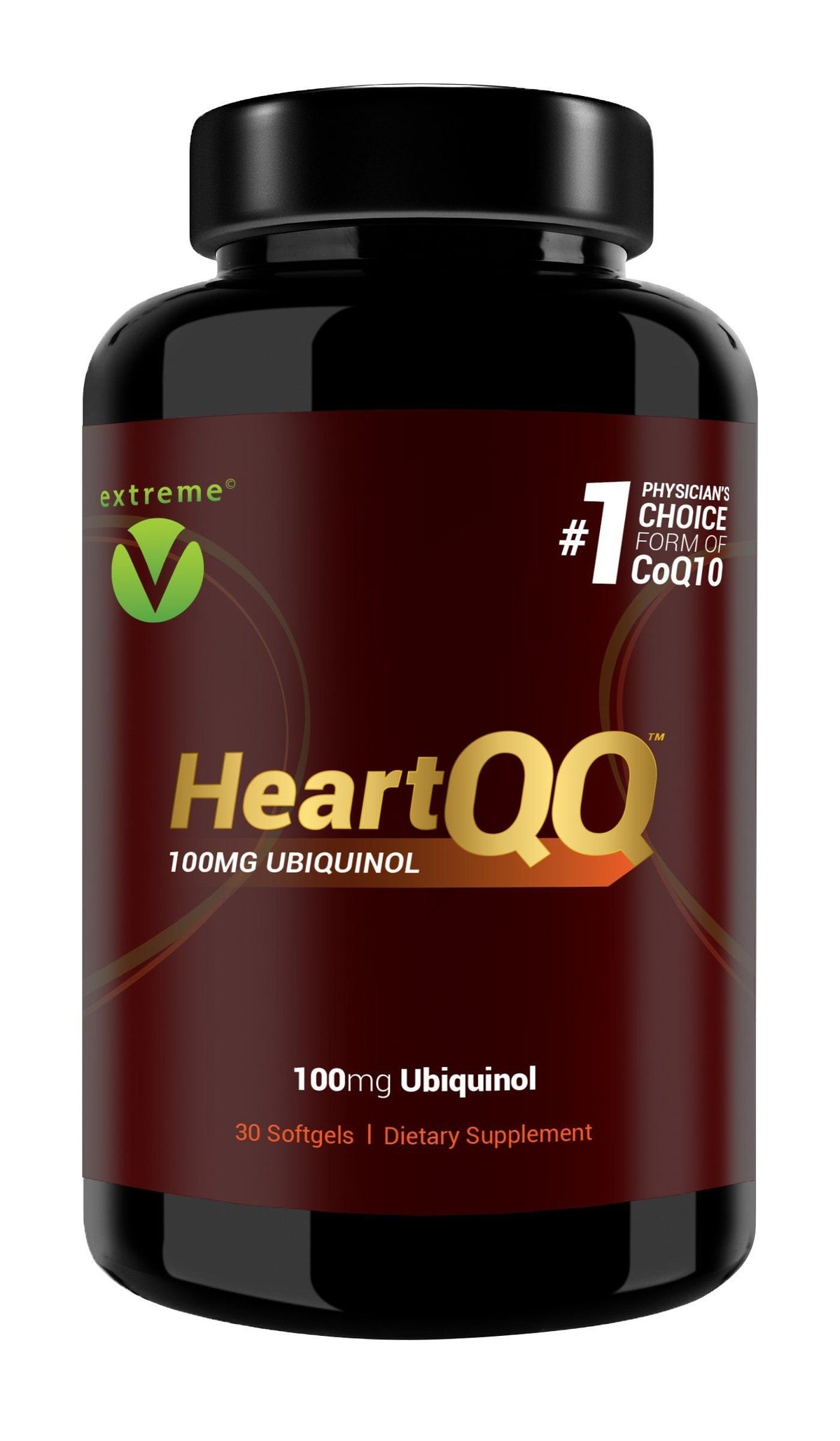 extreme V HeartQQ Ubiquinol CoQ10 100mg - 30 Softgels