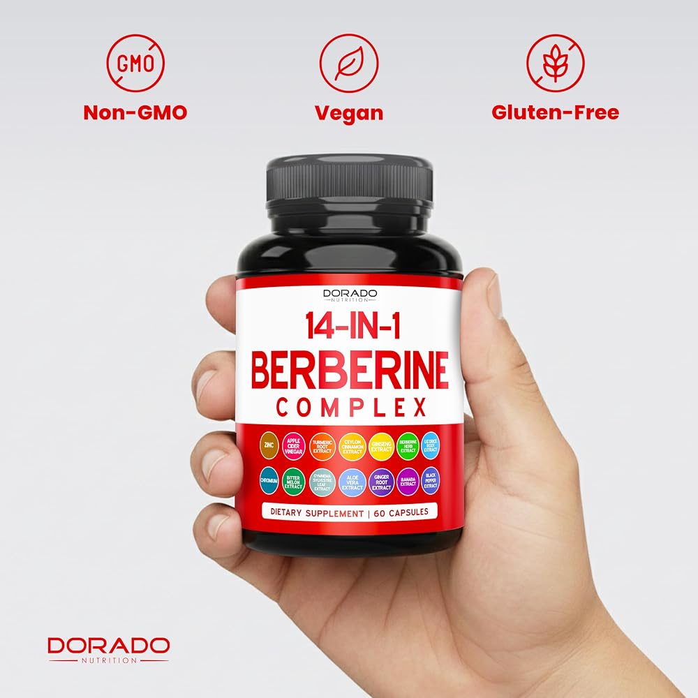 Dorado Nutrition Berberine 14 in 1 Supplement - 60 Capsules - image 7