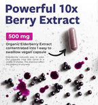 PURE CO Organic Elderberry for Adults - Vegan Sambucus Elderberry