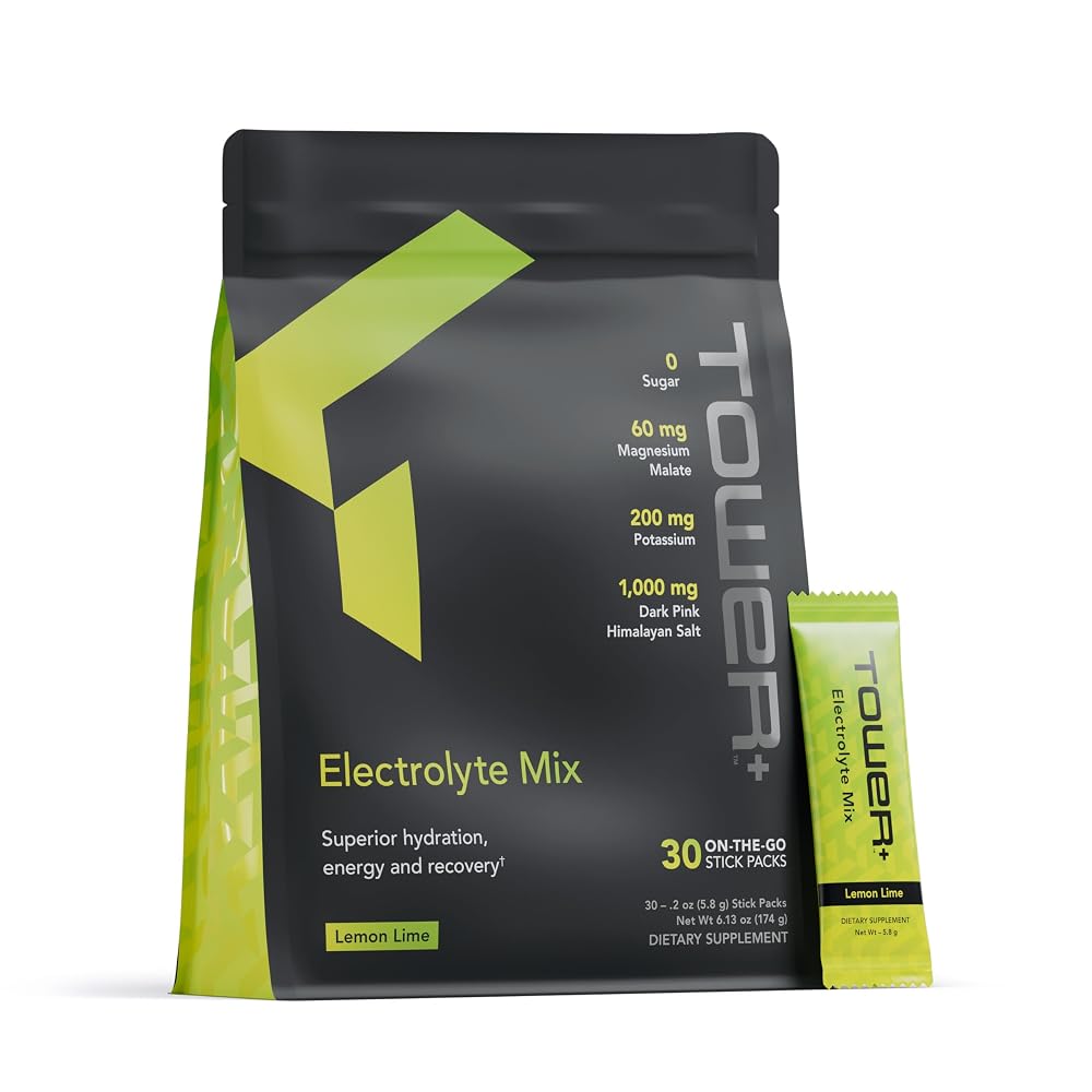 Tower+ Electrolyte Mix Sugar-Free Hydration Powder - 30 Packets