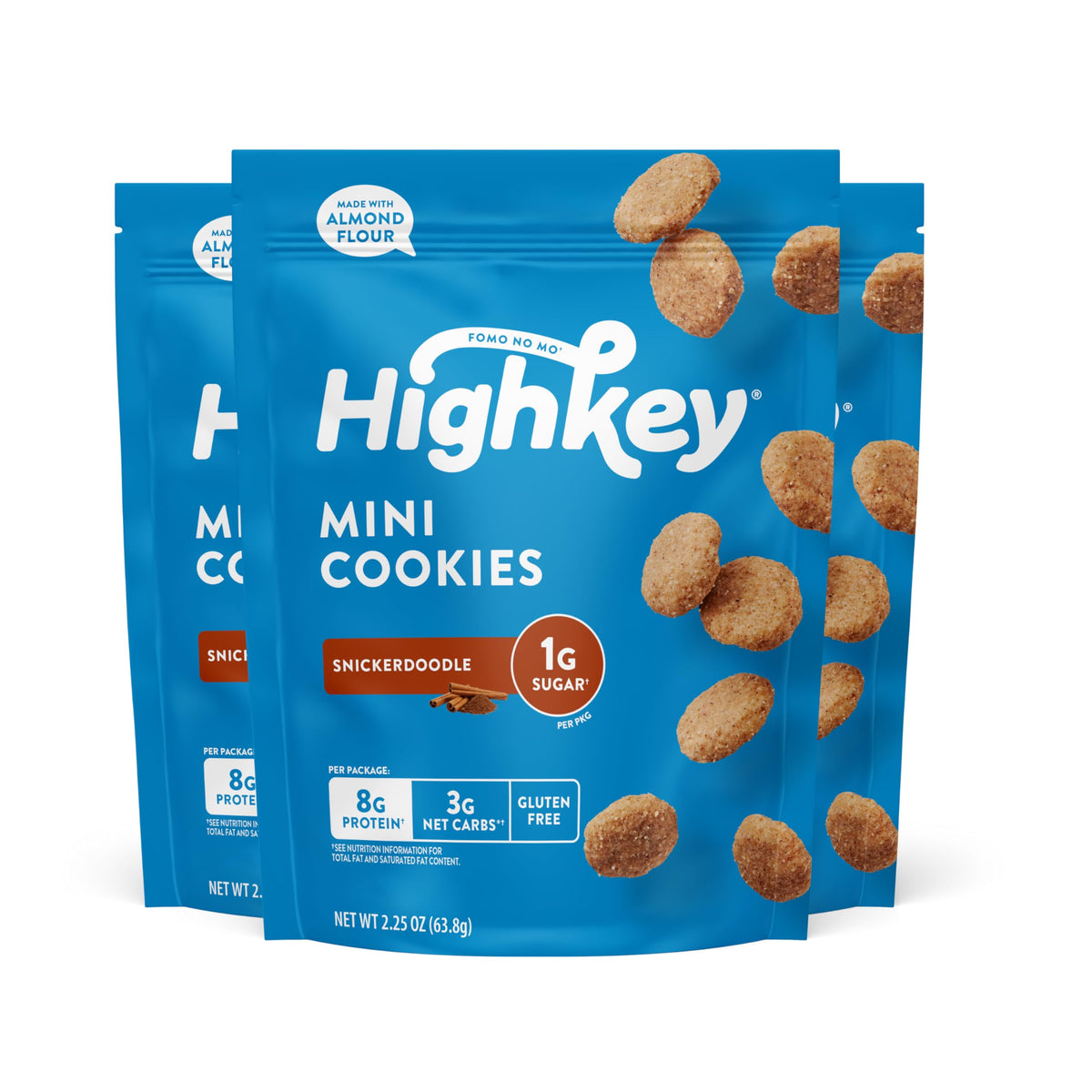 HighKey Chocolate Chip Mini Cookies - Keto Snack Healthy Snacks Low