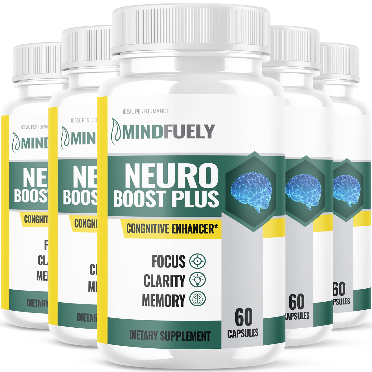 IDEAL PERFORMANCE Neuro Boost Plus Brain Formula - 300 Capsules