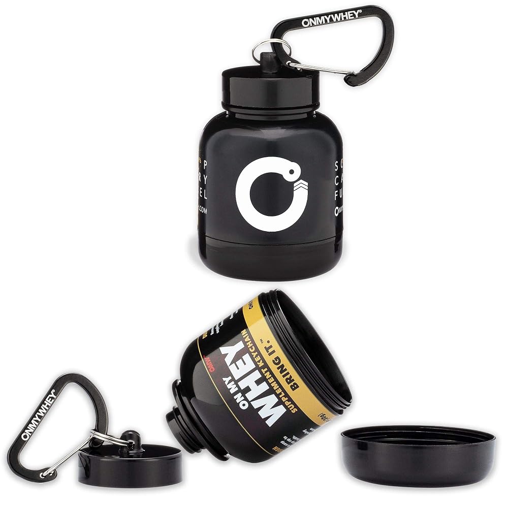 OnMyWhey Protein Powder Funnel Keychain - 2 Pack