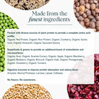Ora Organic Vegan Protein Powder Unsweetened - 20 Servings - image 3