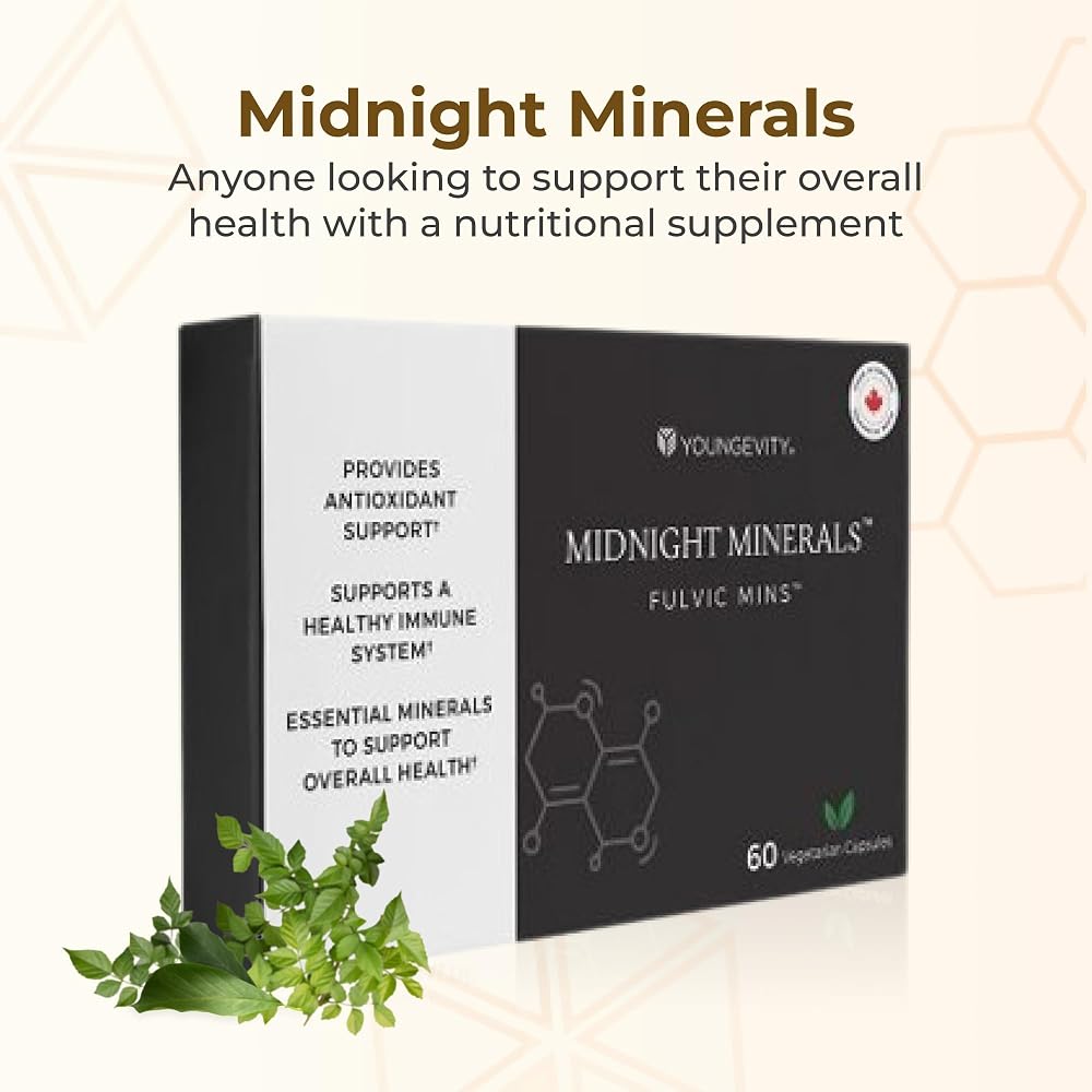 Youngevity Midnight Minerals Fulvic and Humic Acid - 60 Capsules - image 2