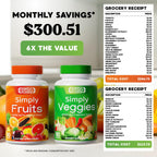 Simply Nature's Pledge Fruits & Vegetables Supplement - 180 Capsules - image 2