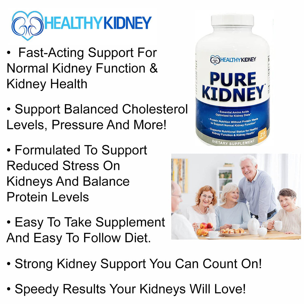 Kidney Restore Pure Kidney Health Supplement - 210 Pills - image 7