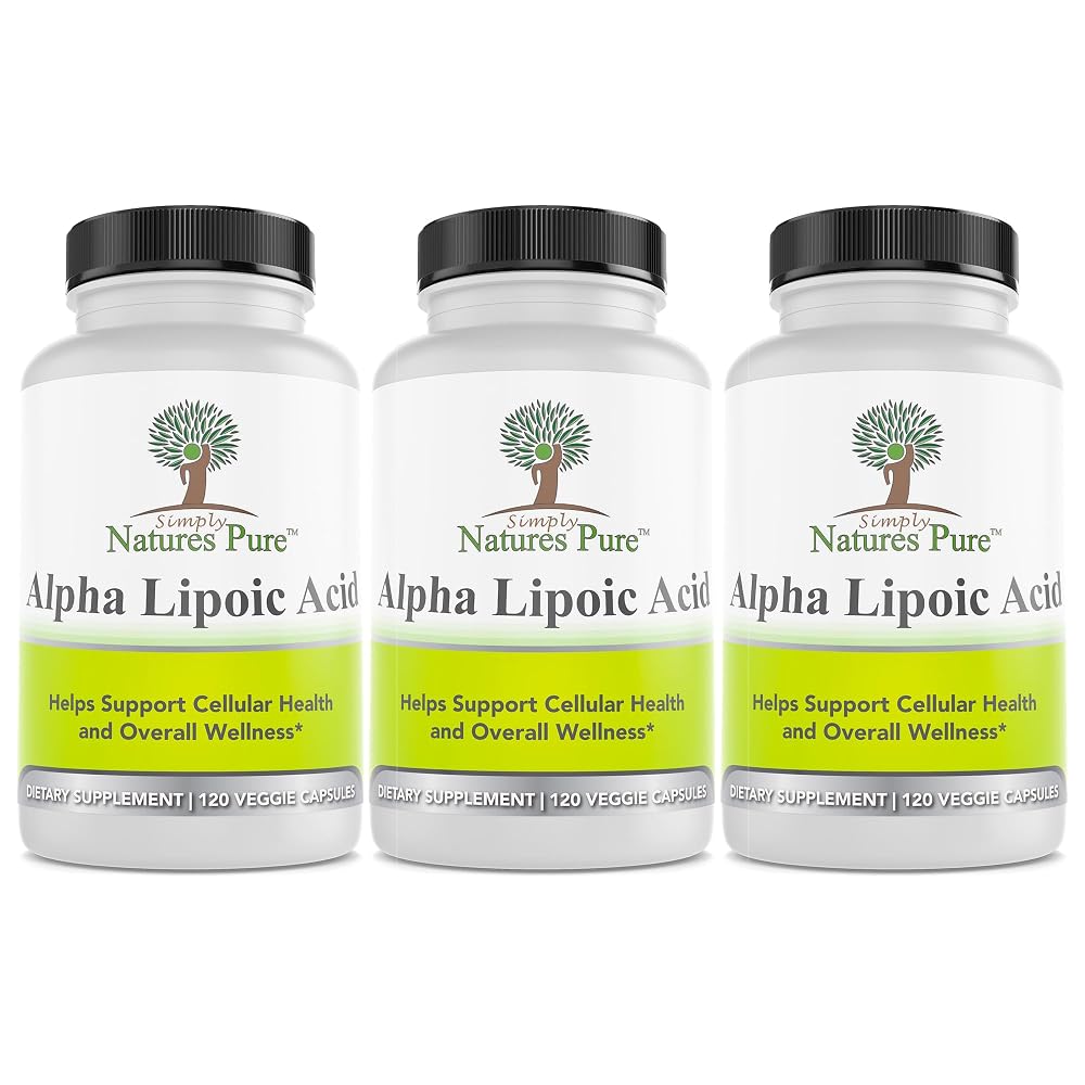 Simply Natures Pure Astragalus Alpha Lipoic Acid 600mg Capsules