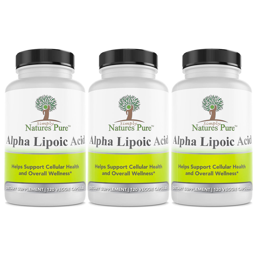 Simply Natures Pure Astragalus Alpha Lipoic Acid 600mg Capsules