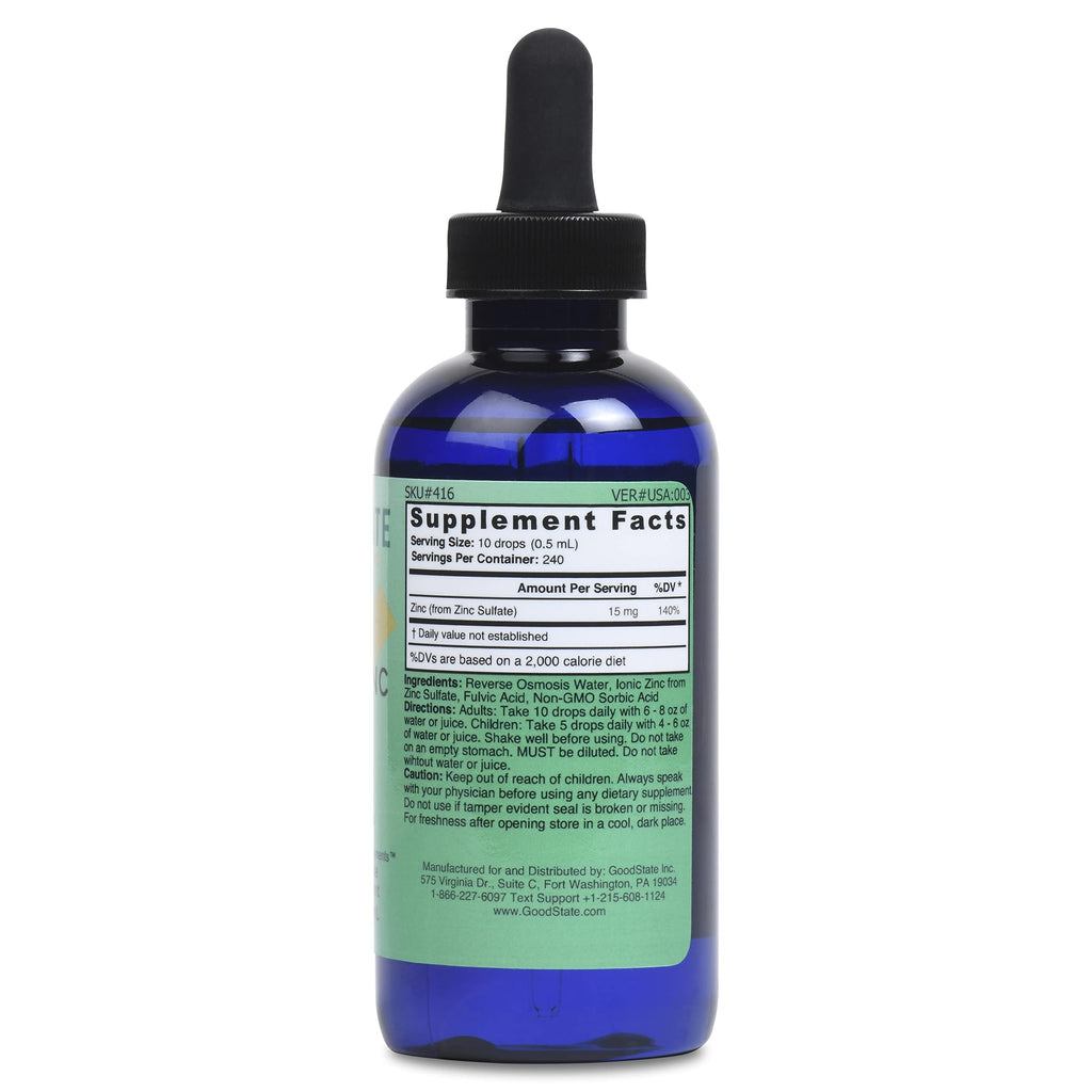 Good State Liquid Ionic Zinc Plus Ultra Concentrate - 200 Servings - image 2