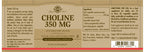Solgar Choline 350 mg for Brain Support - 100 Vegetable Capsules - image 2